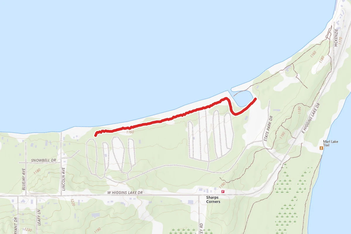 South Higgins Lake State Park - Foot Trail