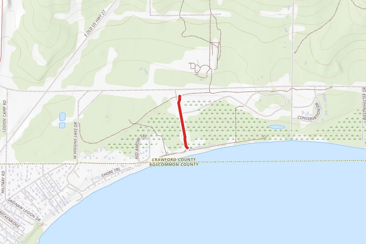 North Higgins Lake State Park - Beach Trail