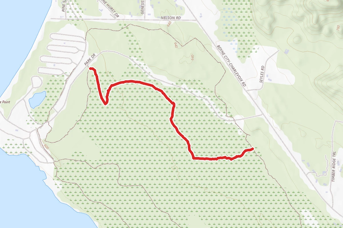 Young State Park - Deer Flats Nature Trail - Young State Park - Spruce Trail