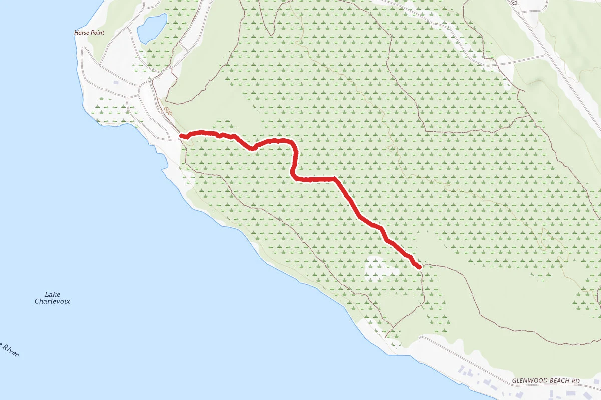 Young State Park - Deer Flats Nature Trail - Young State Park - White Birch Nature Trail
