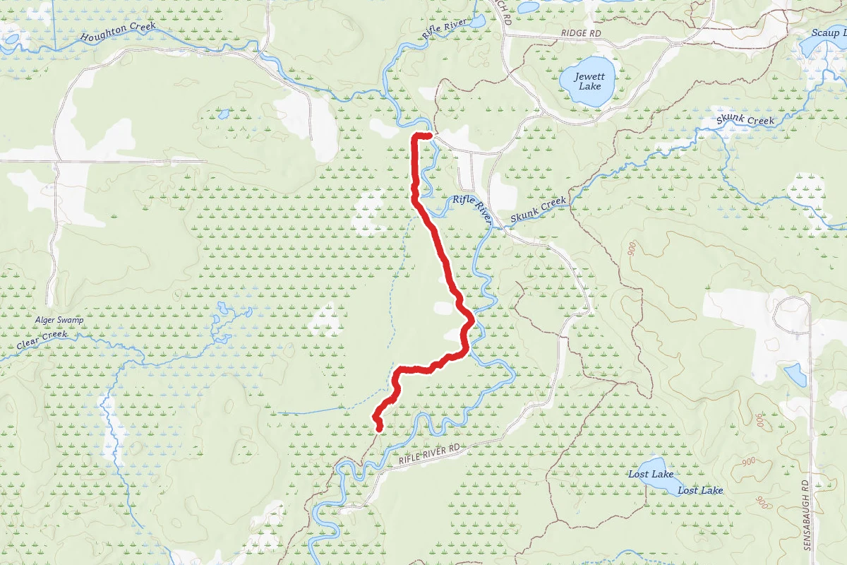 Rifle River Rec. Area - Hiking and Mountain Biking and Ski Trail