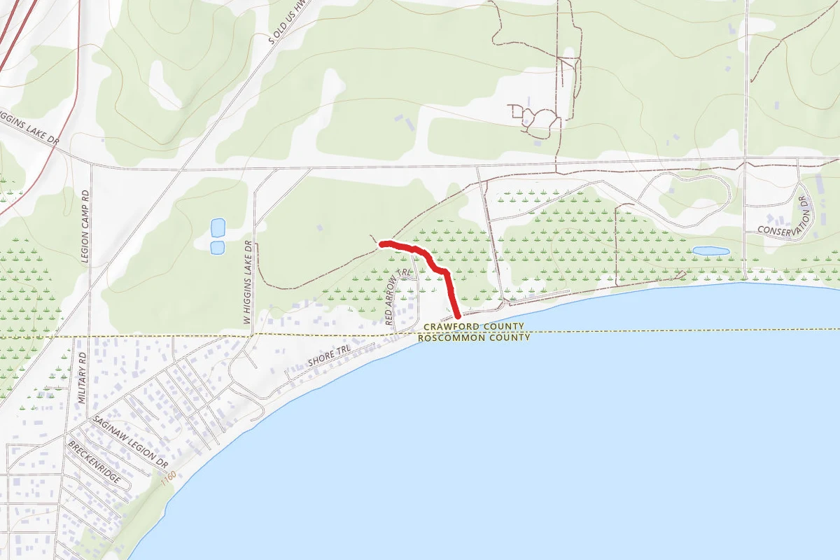 North Higgins Lake State Park - Beach Trail