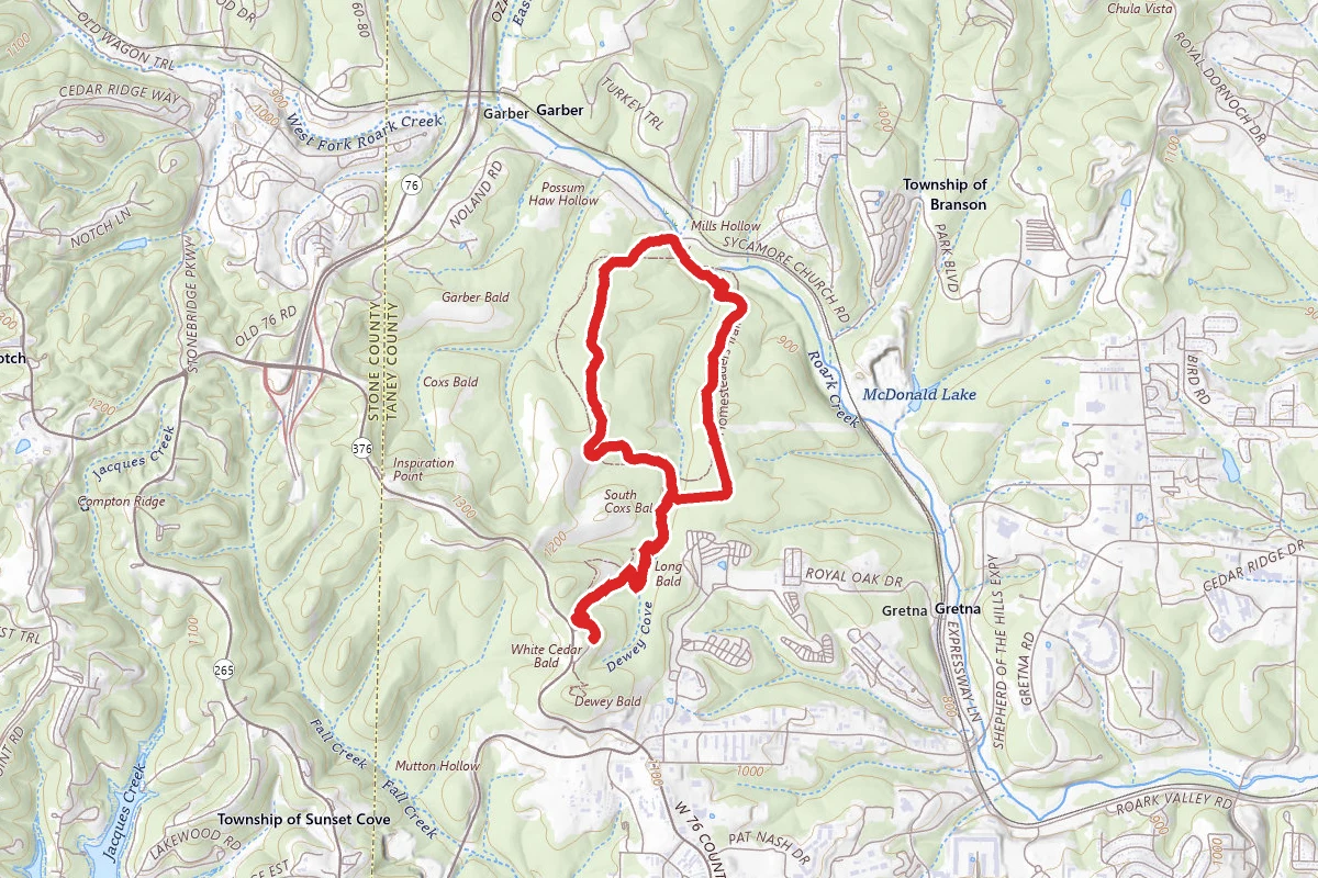 Hennings Wildlife Refuge Loop via Glade Trail