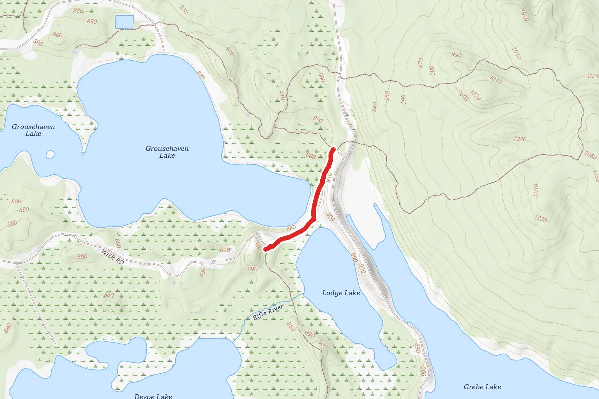 Rifle River Rec. Area - Hiking and Mountain Biking and Ski Trail