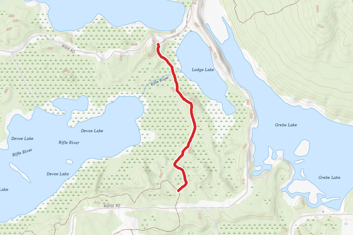 Rifle River Rec. Area - Hiking and Mountain Biking and Ski Trail