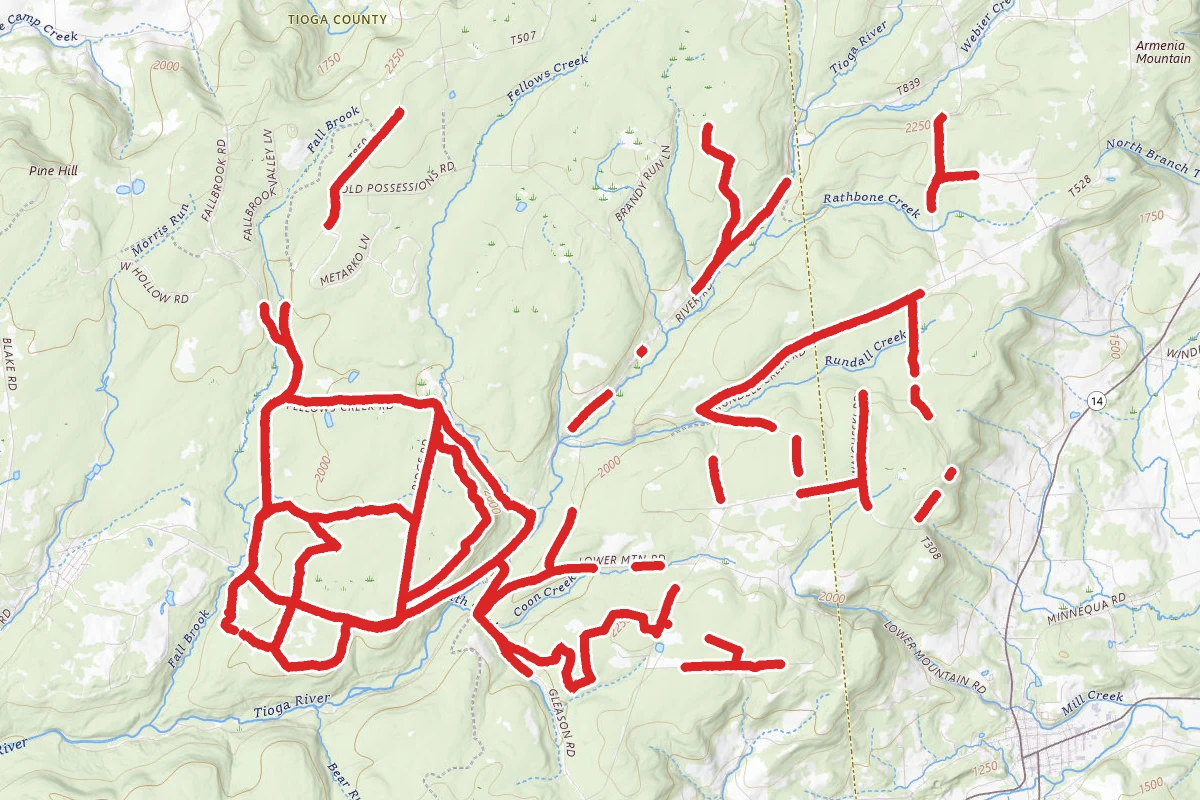 Armenia Mountain Snowmobile Trails