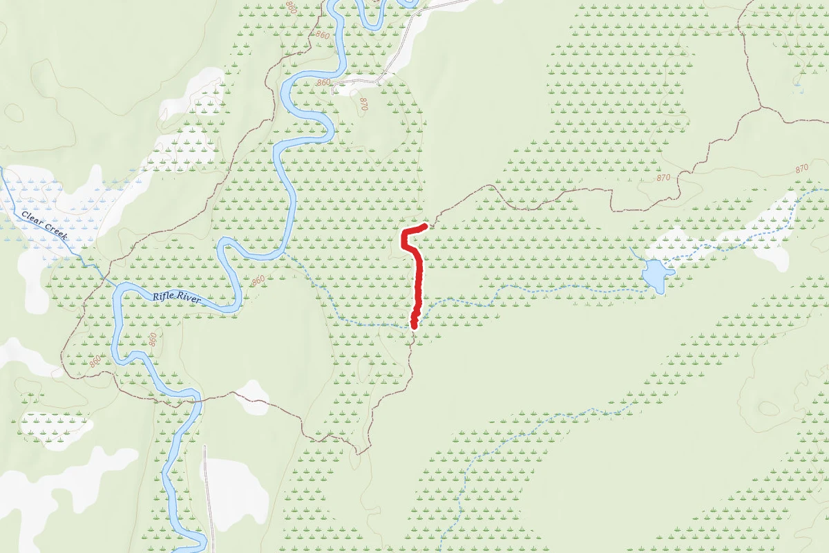 Rifle River Rec. Area - Hiking and Mountain Biking and Ski Trail