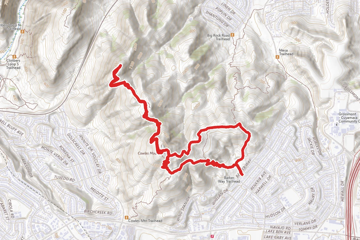 Pyles Peak Trail via Barker Way