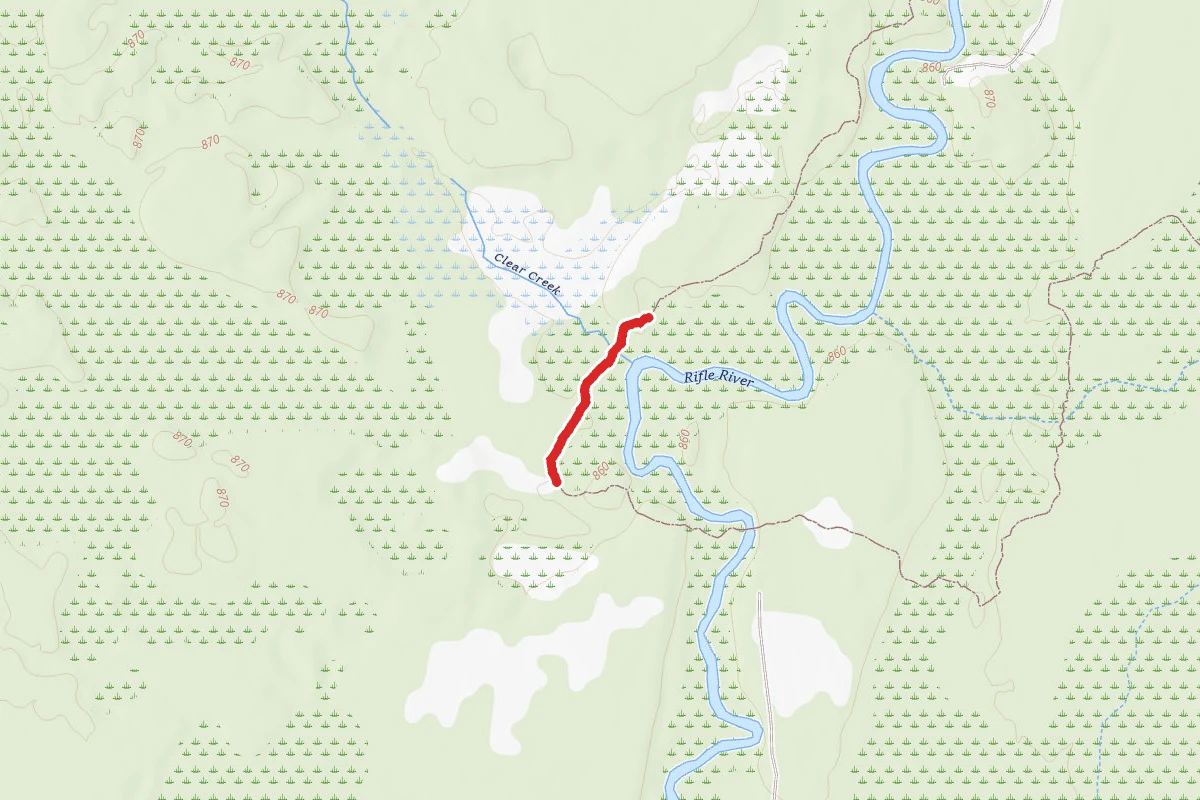 Rifle River Rec. Area - Hiking and Mountain Biking and Ski Trail