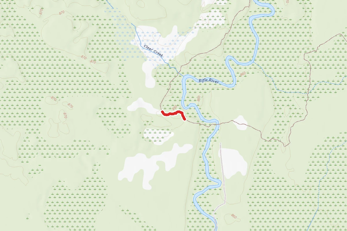 Rifle River Rec. Area - Hiking and Mountain Biking and Ski Trail