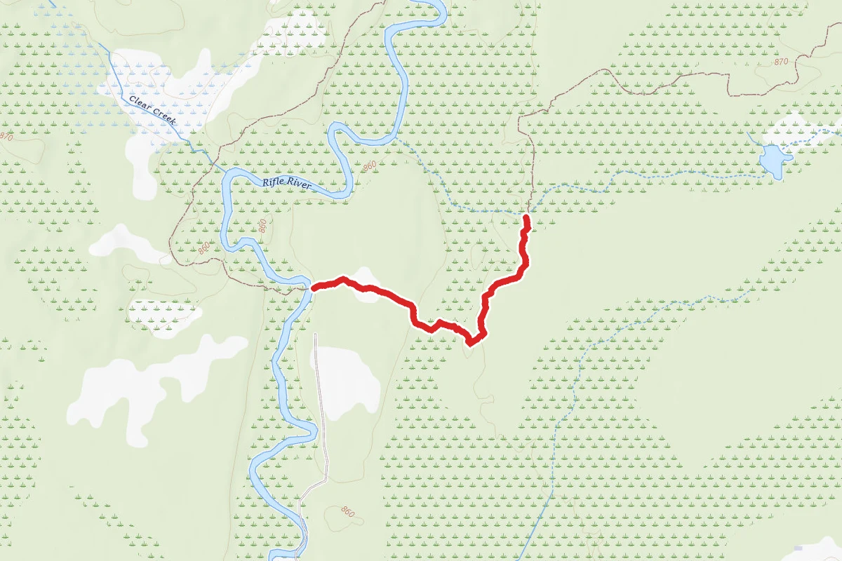 Rifle River Rec. Area - Hiking and Mountain Biking and Ski Trail