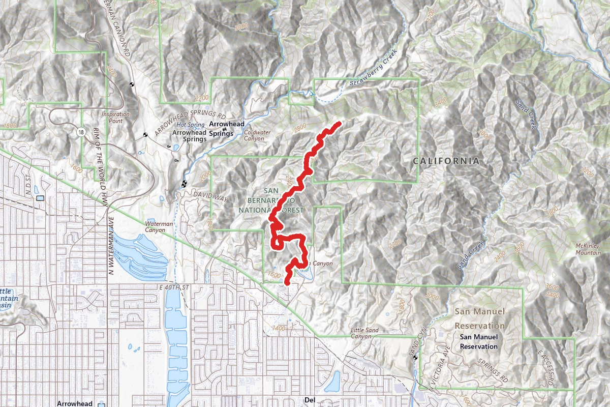 Borea Canyon via Daley Canyon Road