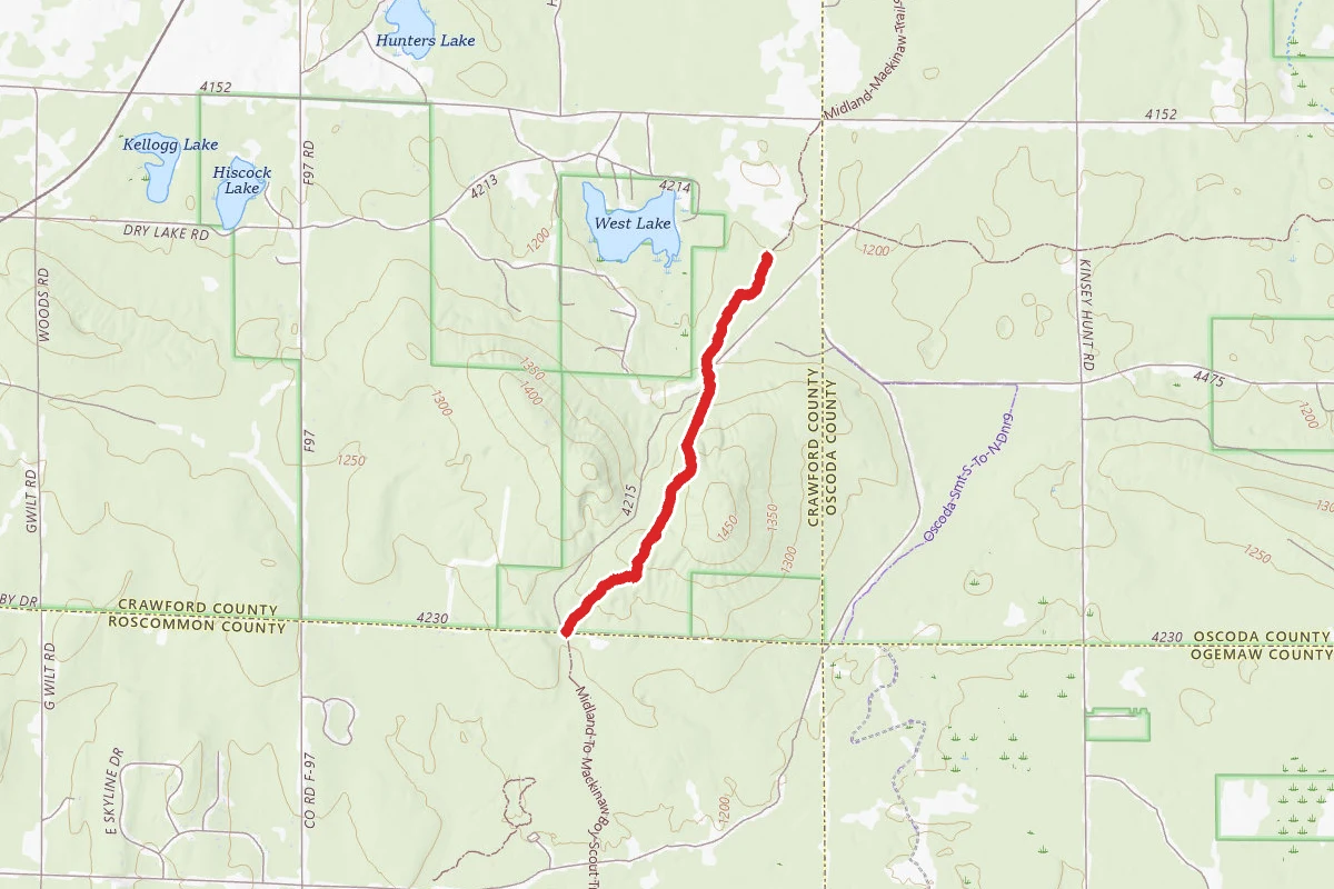 Midland to Mackinaw Boy Scout Trail