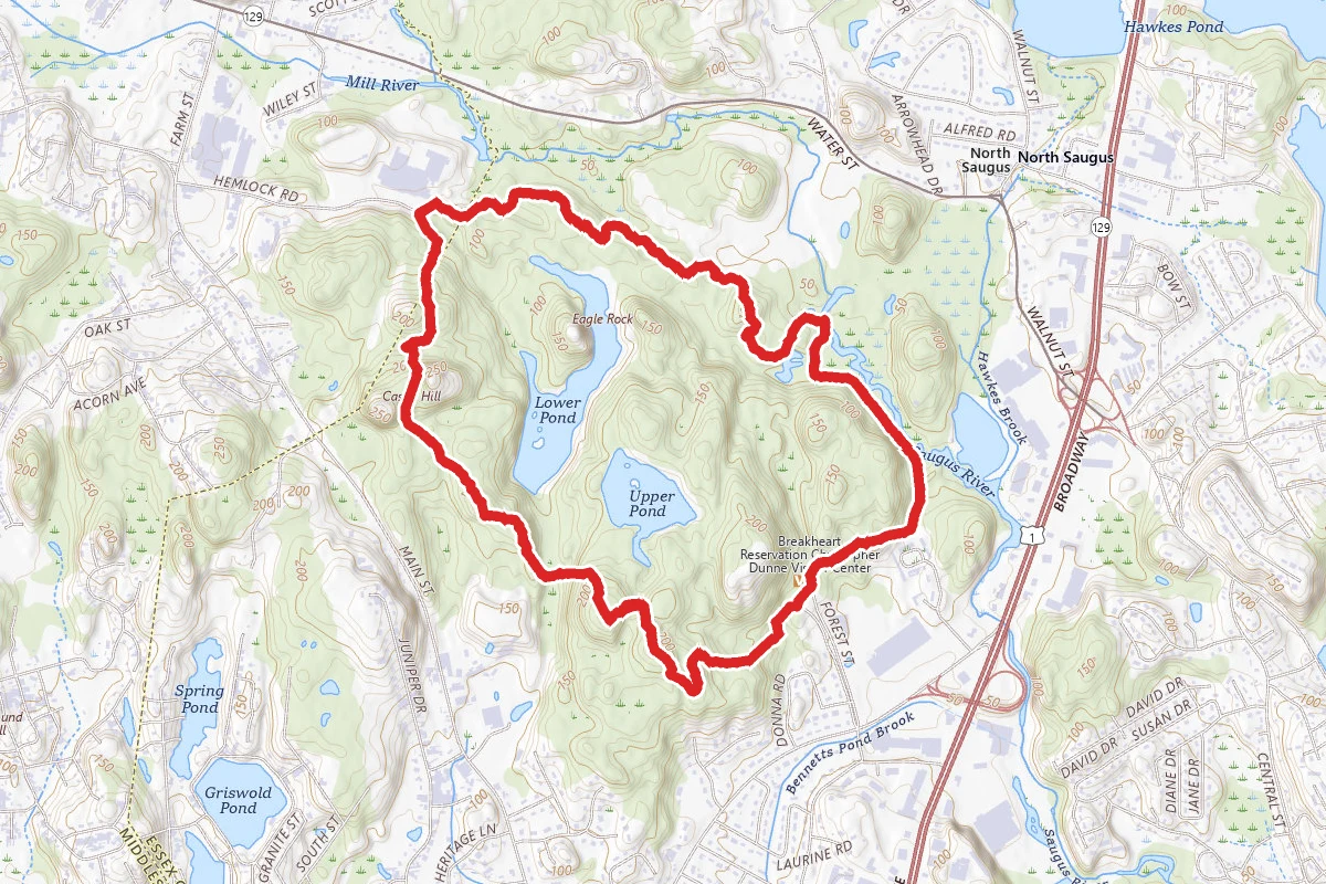 Ridge Trail and Saugus River Trail Loop