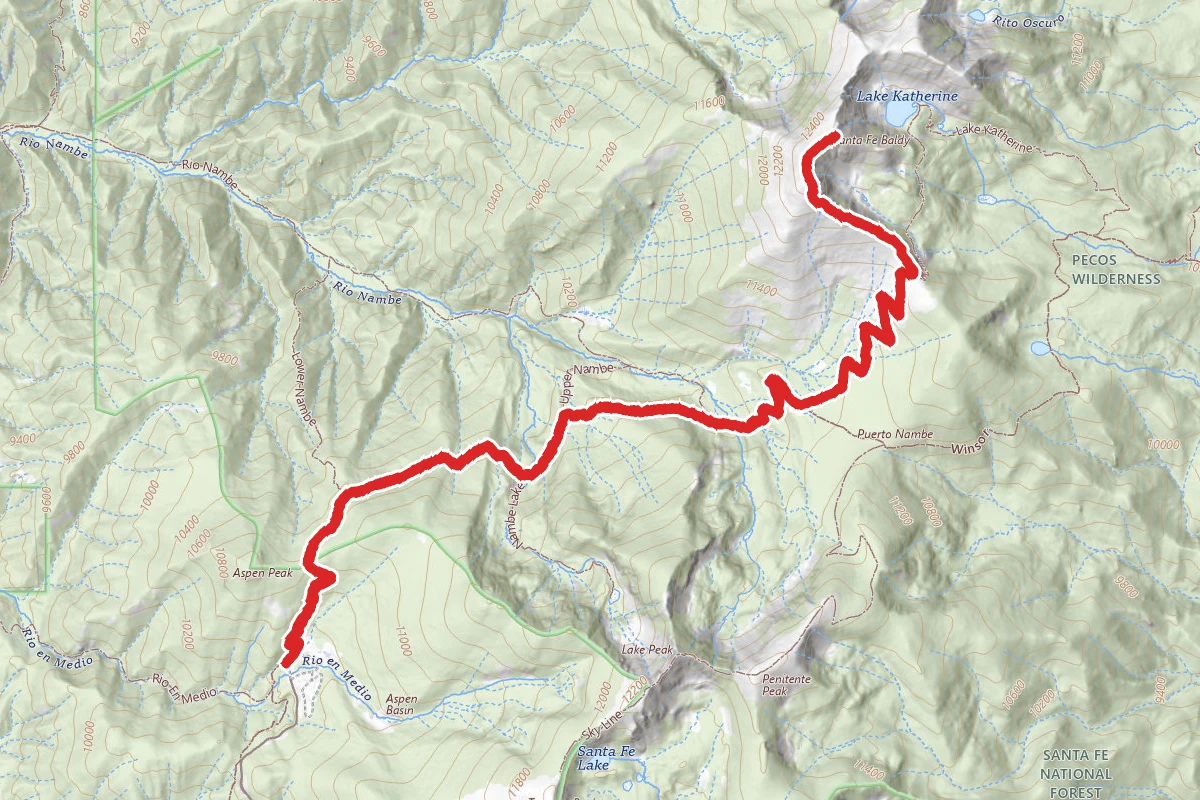 Santa Fe Baldy via Windsor Trail