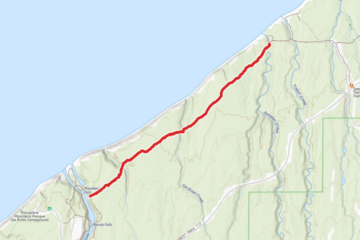 Porcupine Mountains State Park - Lake Superior Trail_North Country Trail;Iron Belle Trail
