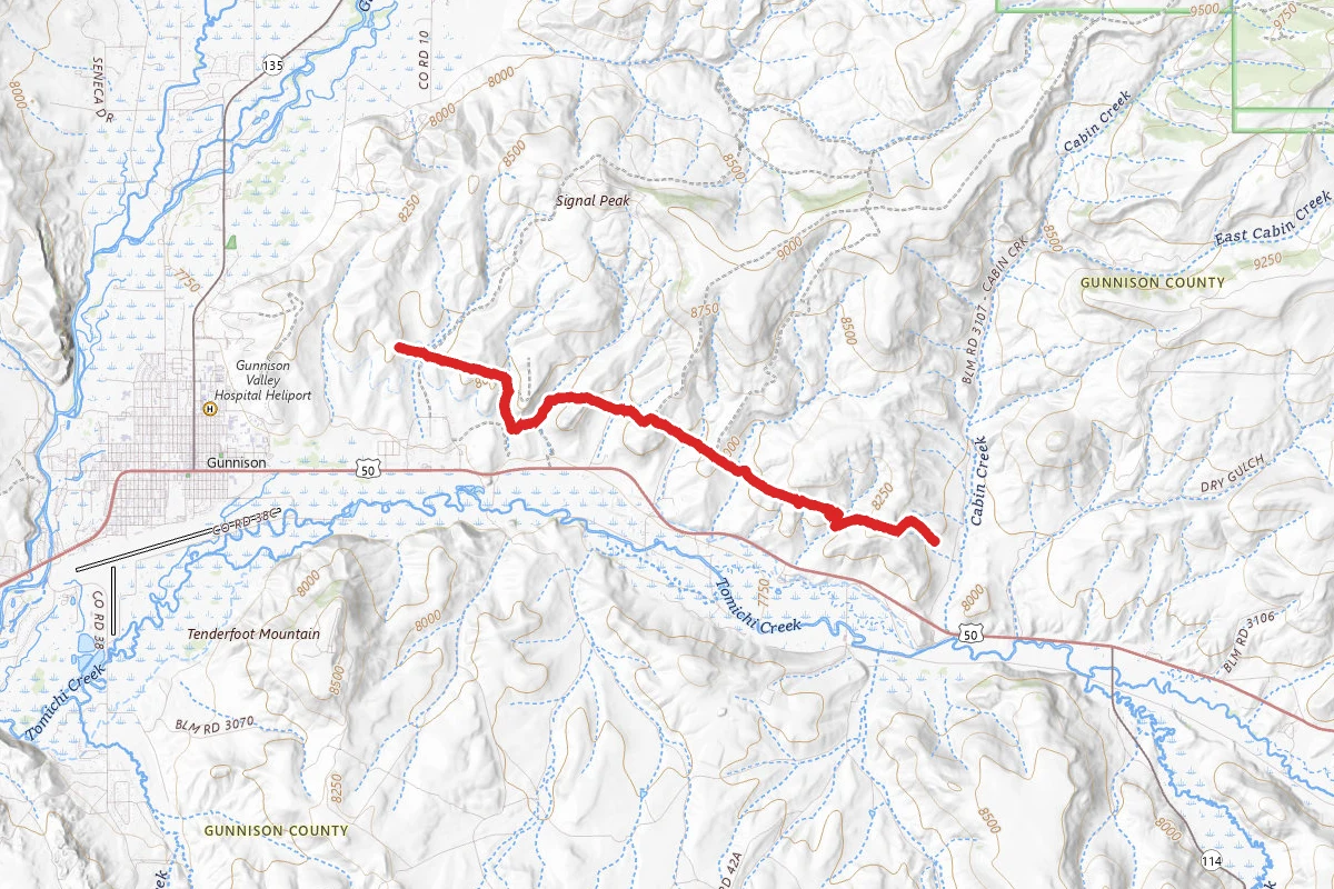 Signal Peak Powerline Road
