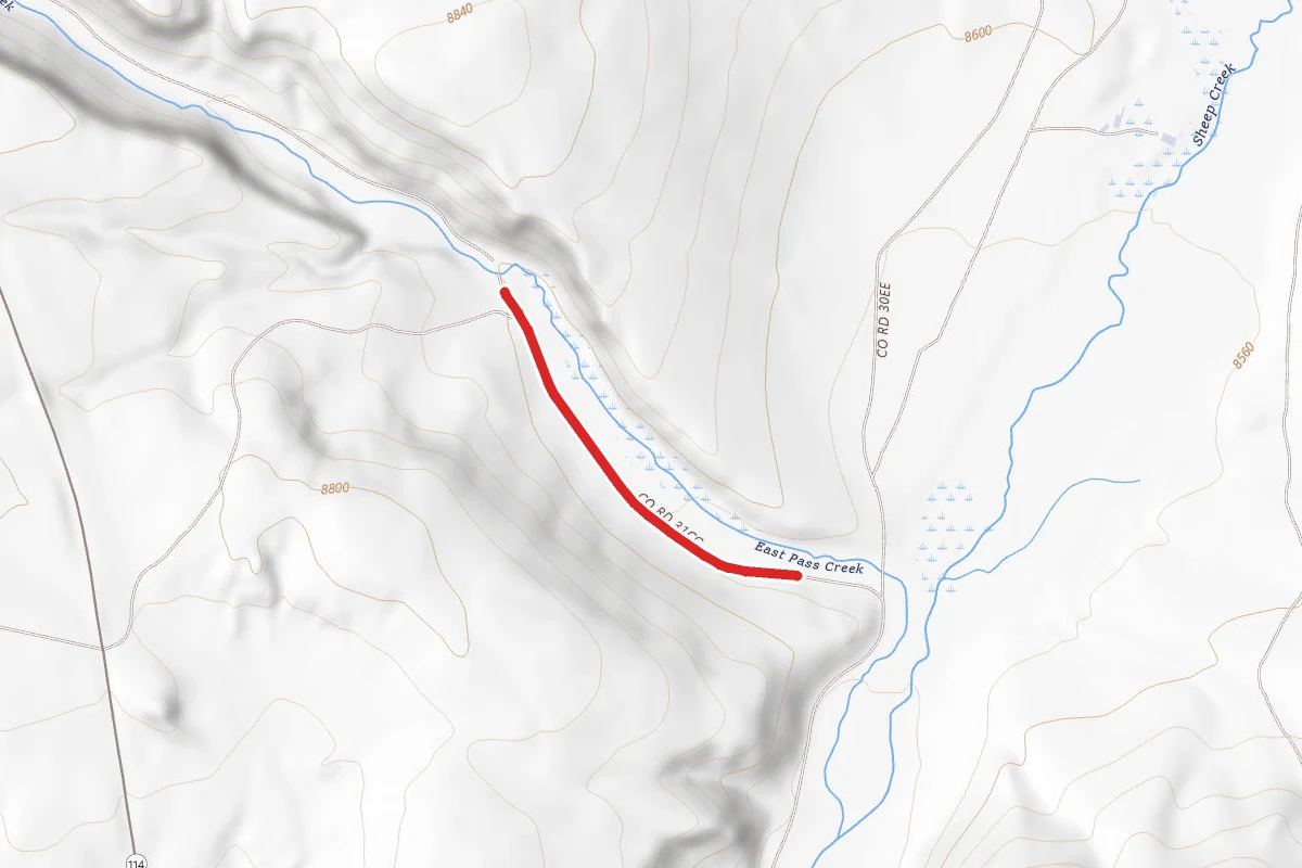 East Pass Creek Road