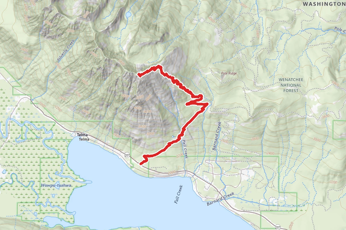 Dirtyface Peak Trail