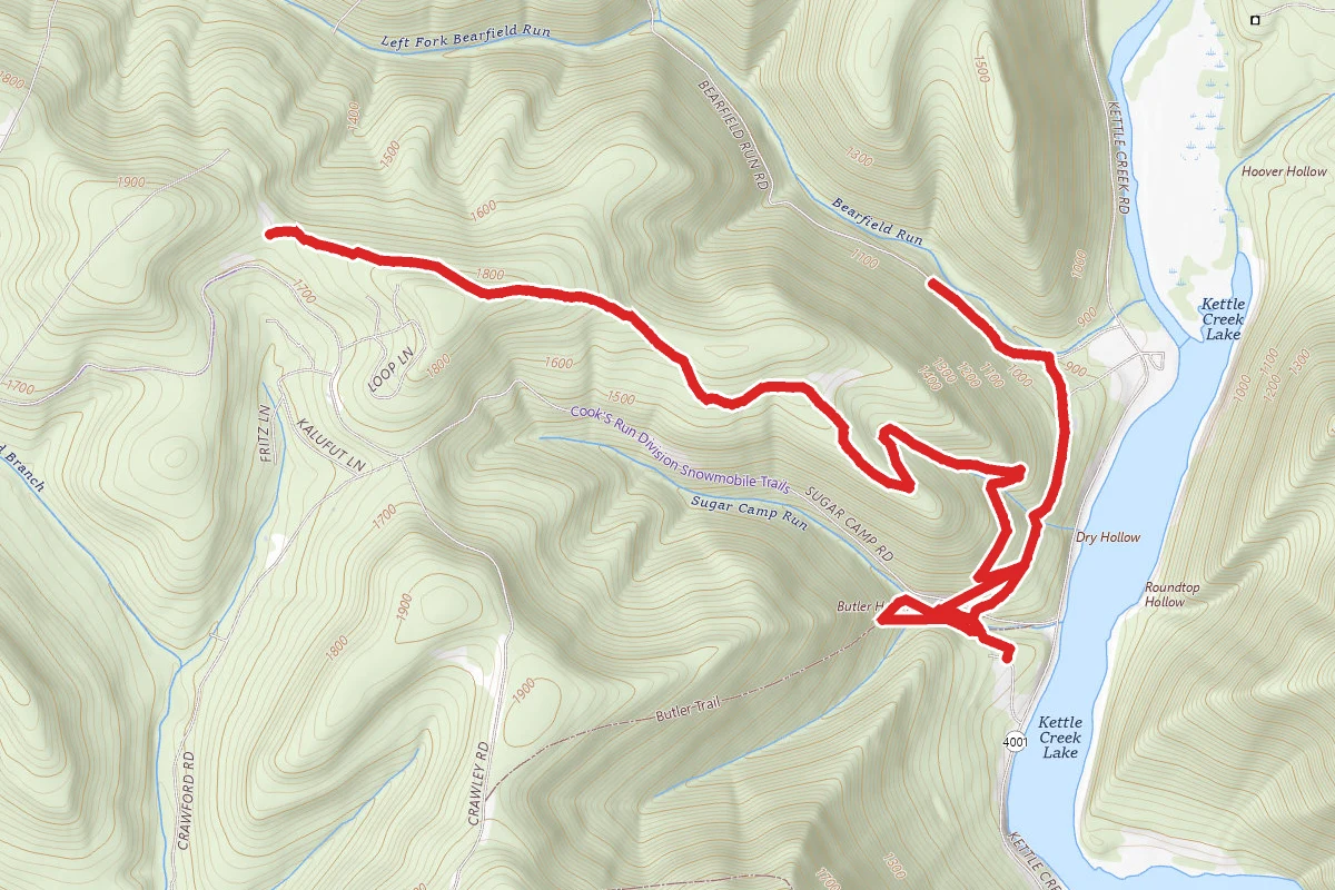 Kettle Creek State Park Trails