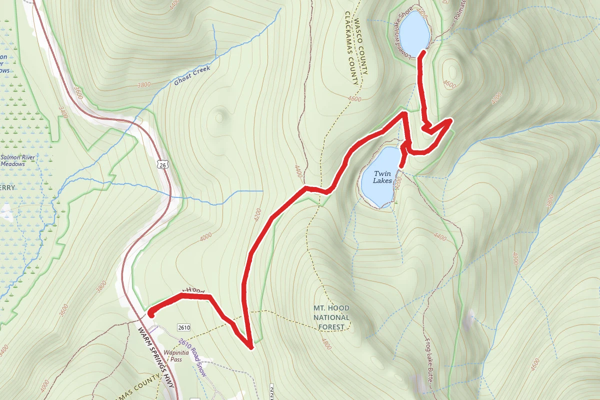 Lower & Upper Twin Lakes via PCT