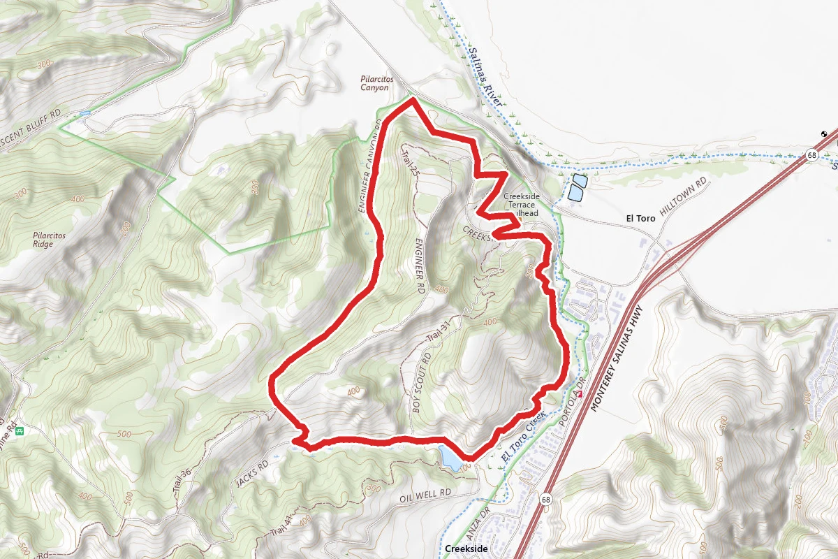 Oil Well Road and Engineer Canyon Road Loop