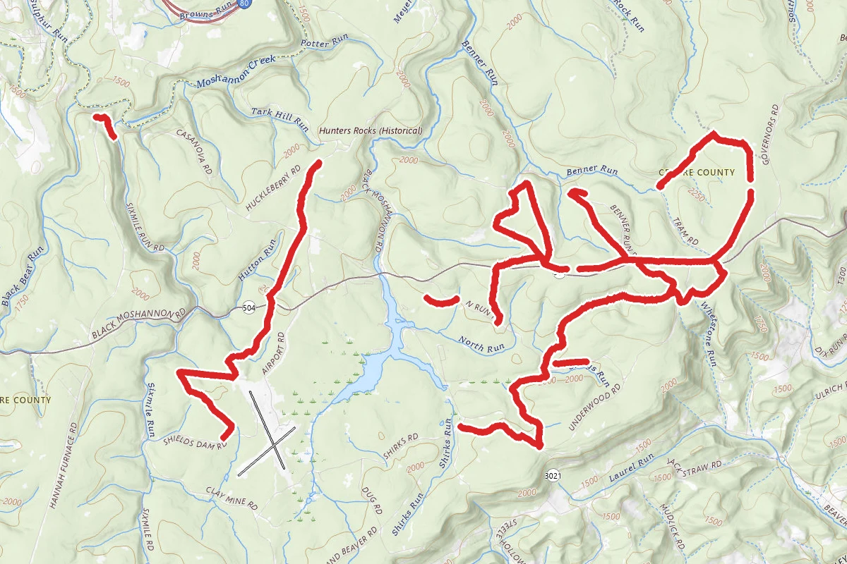 Moshannon State Forest - Black Moshannon Snowmobile Trails