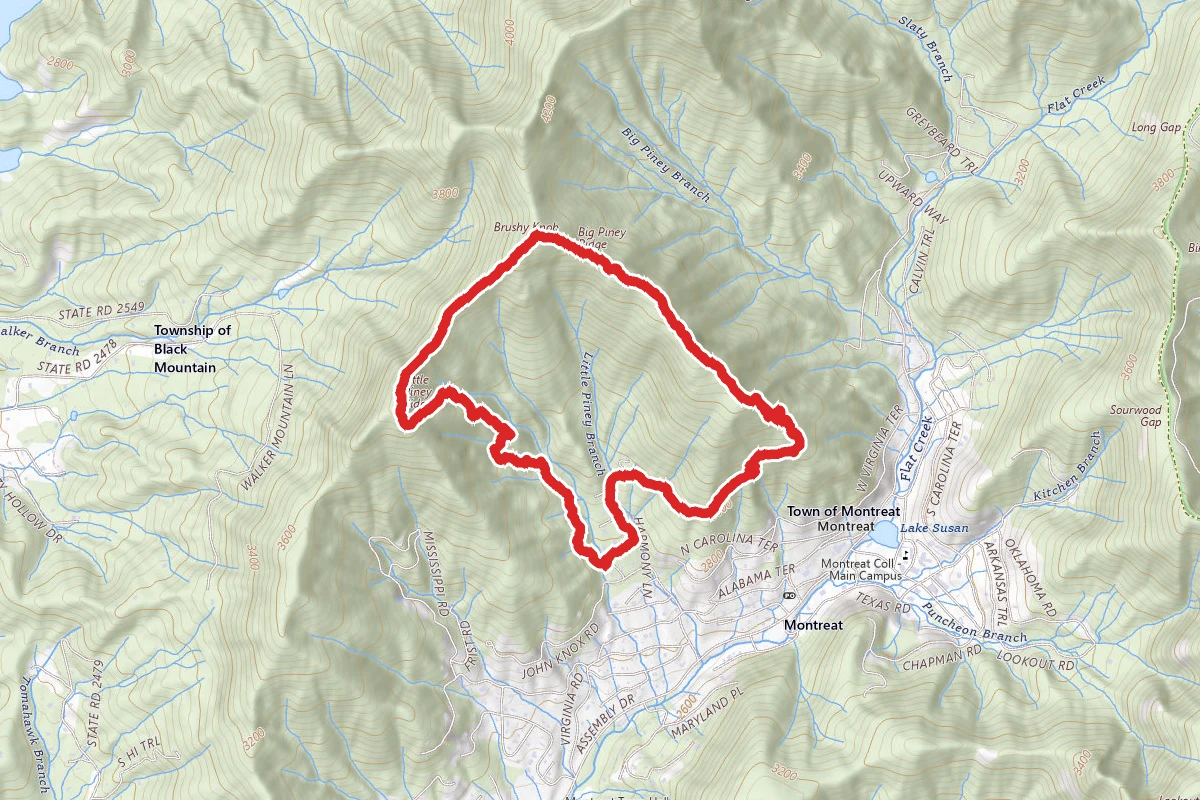 West Ridge Trail to Little Piney