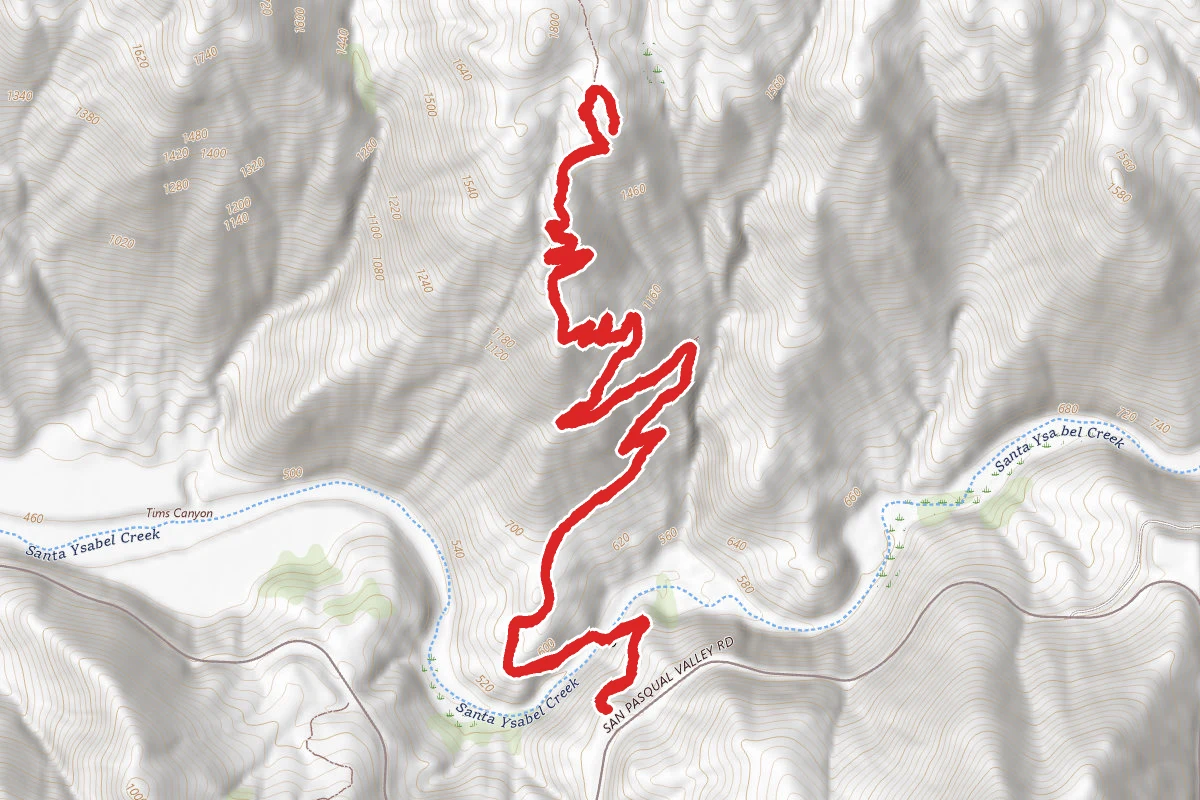 Clevenger Canyon-San Pasqual North Trail
