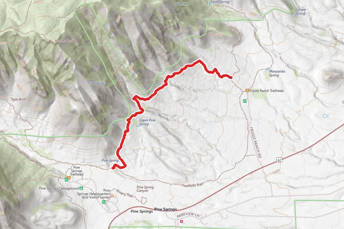 Frijole Trail