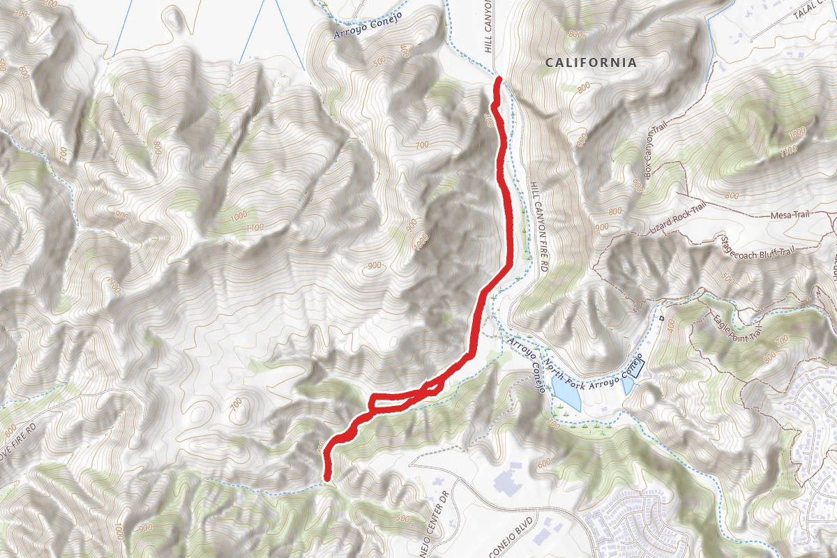 Hill Canyon Trail to Hawk Canyon
