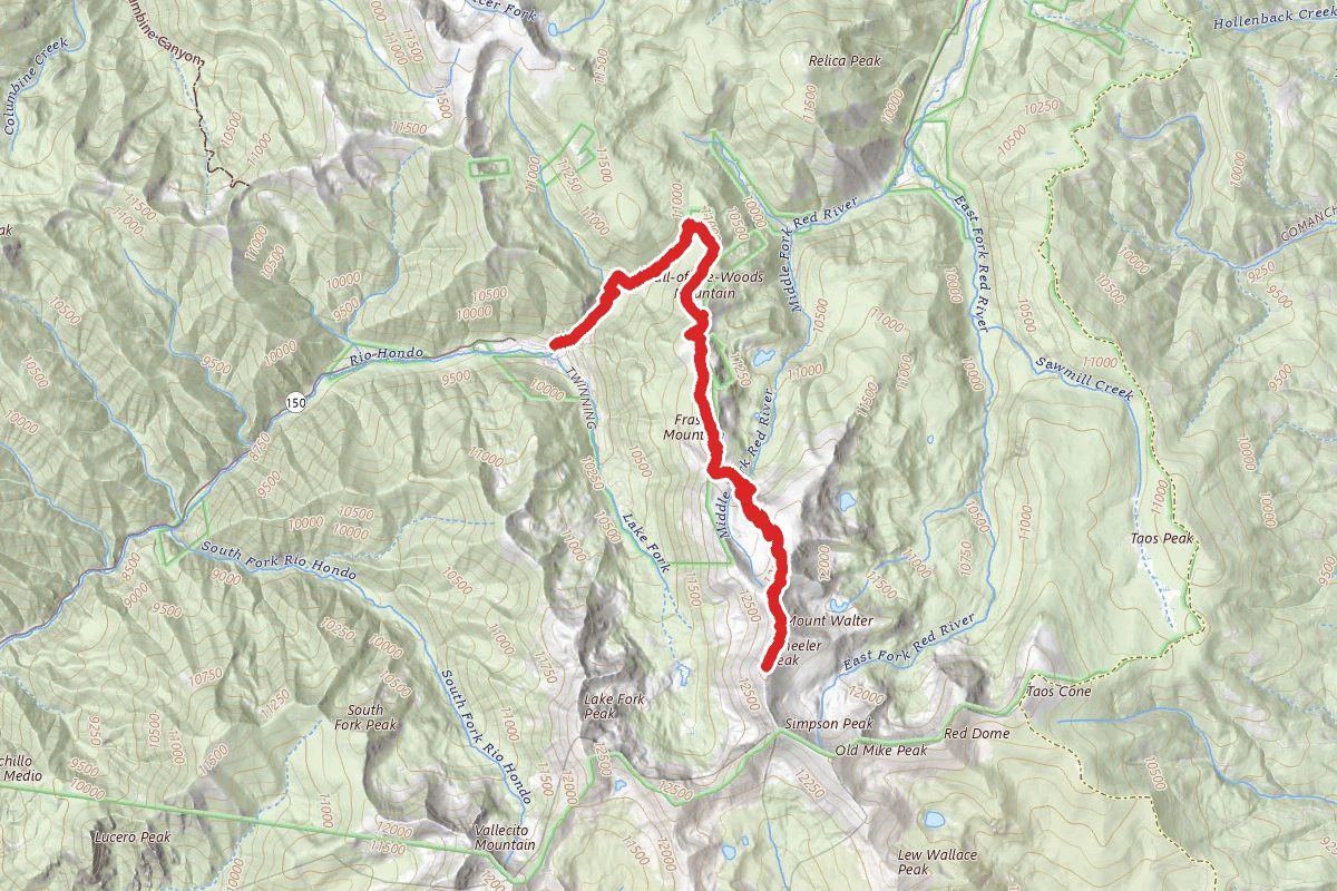 Wheeler Peak via Bull of the Woods Trail