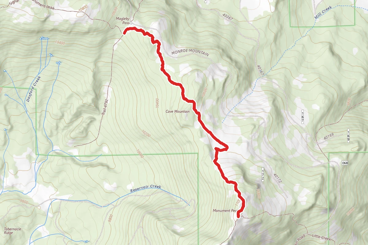 Signal Peak-Monument Peak