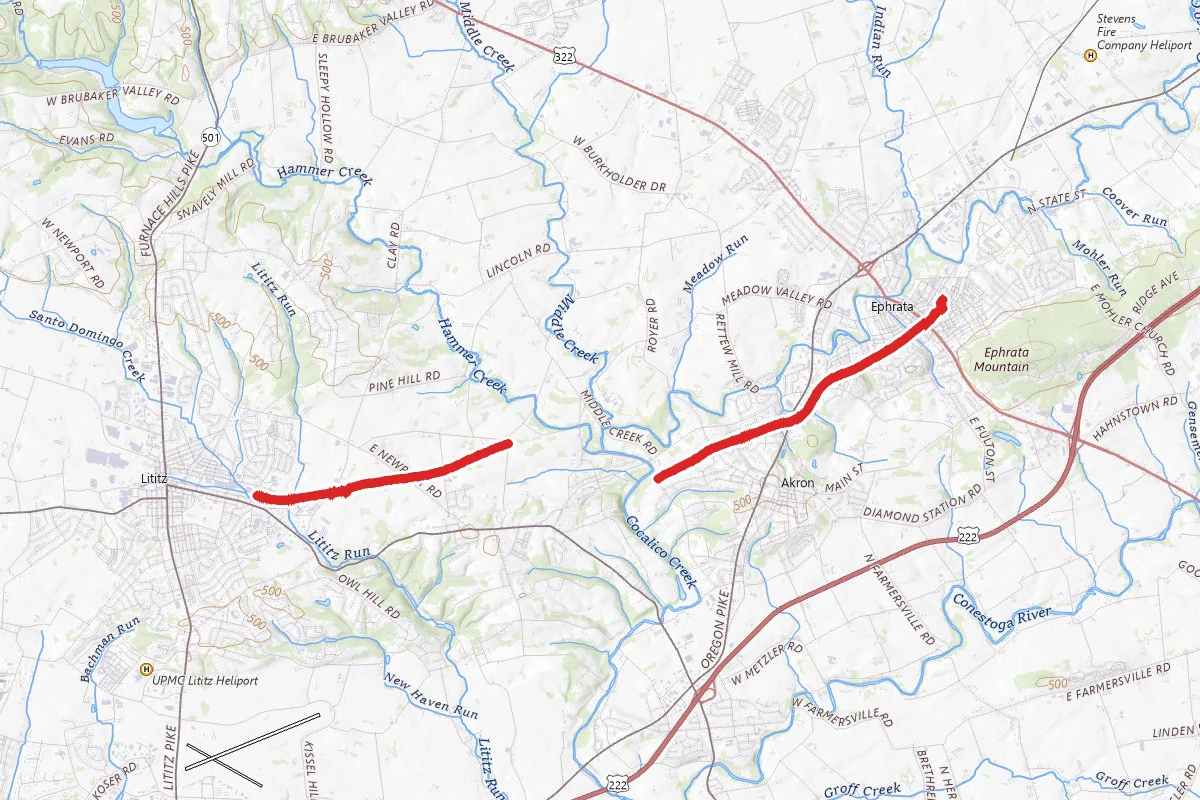 Ephrata to Warwick Rail Trail