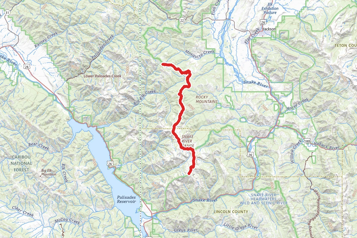 Divide route map