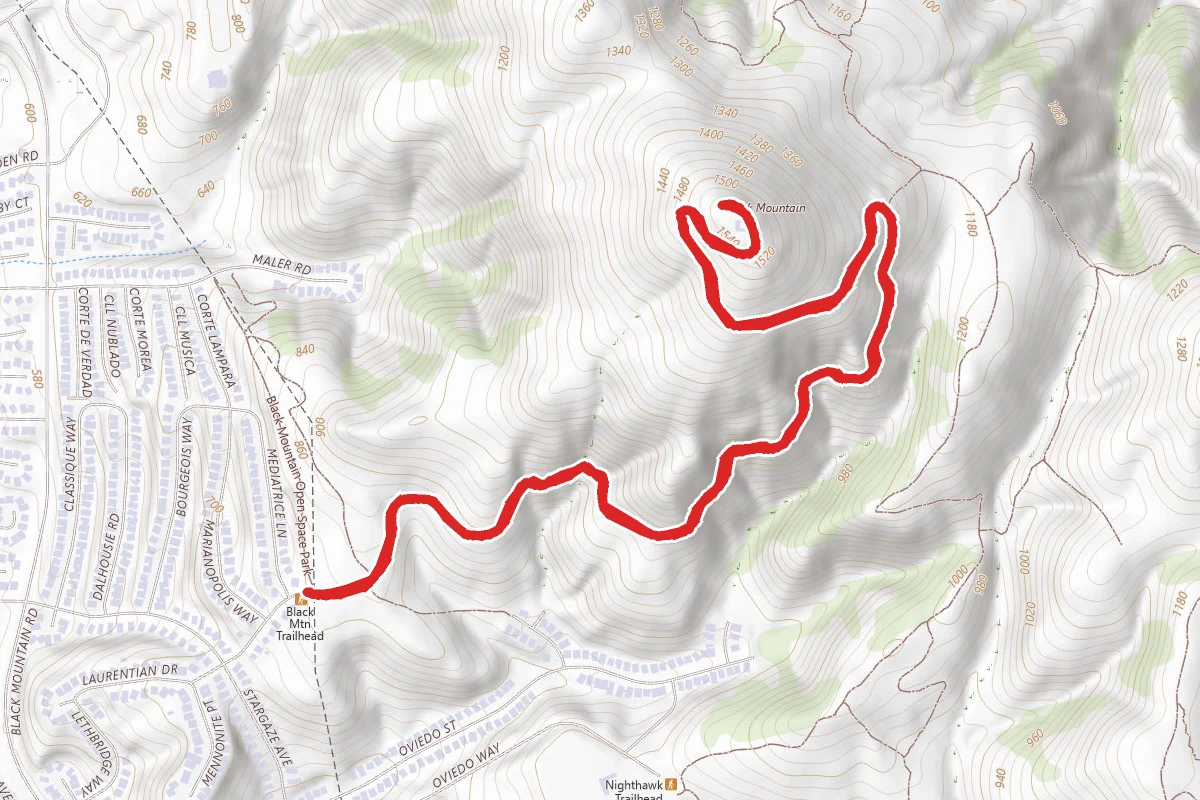Black Mountain via Service Road