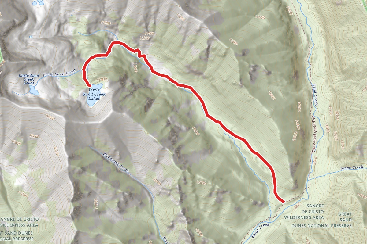 Little Sand Creek Lakes Trail