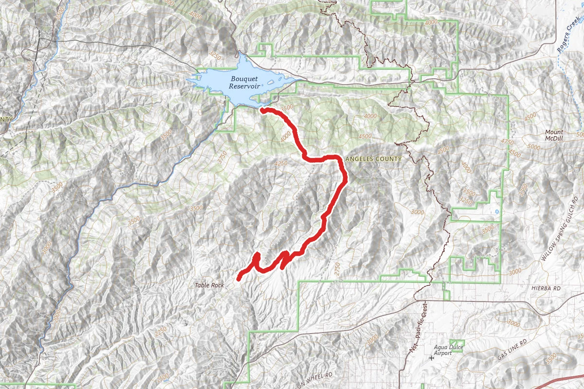 Rowher OHV Trail to Bouquet Reservoir