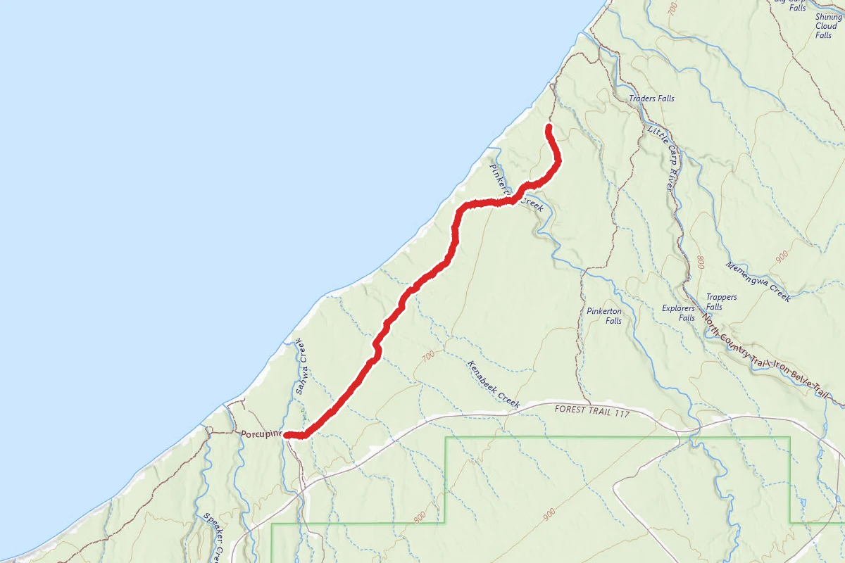 Porcupine Mountains State Park - Lake Superior Trail_North Country Trail;Iron Belle Trail