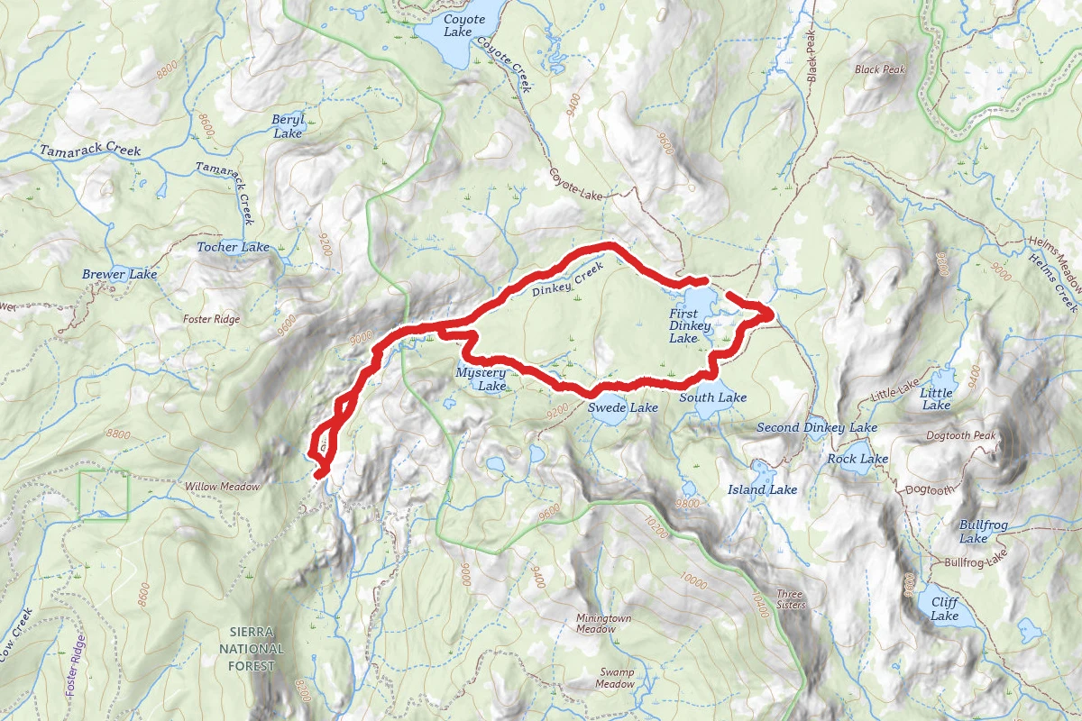 Dinkey Lakes Trail