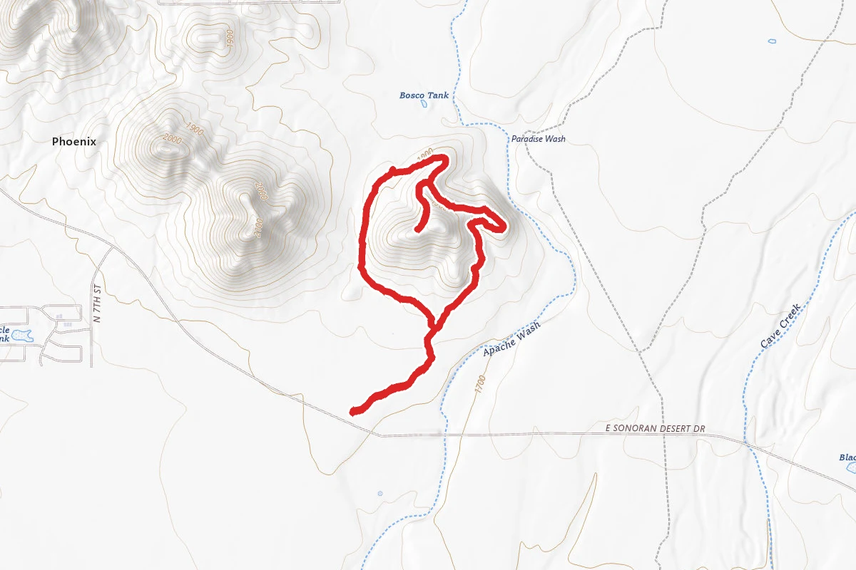 Apache Wash Sidewinder Loop Trail