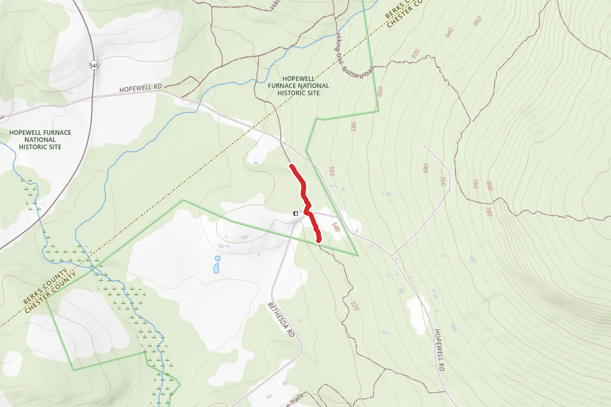 Hiking trail- Bethesda Church Trail