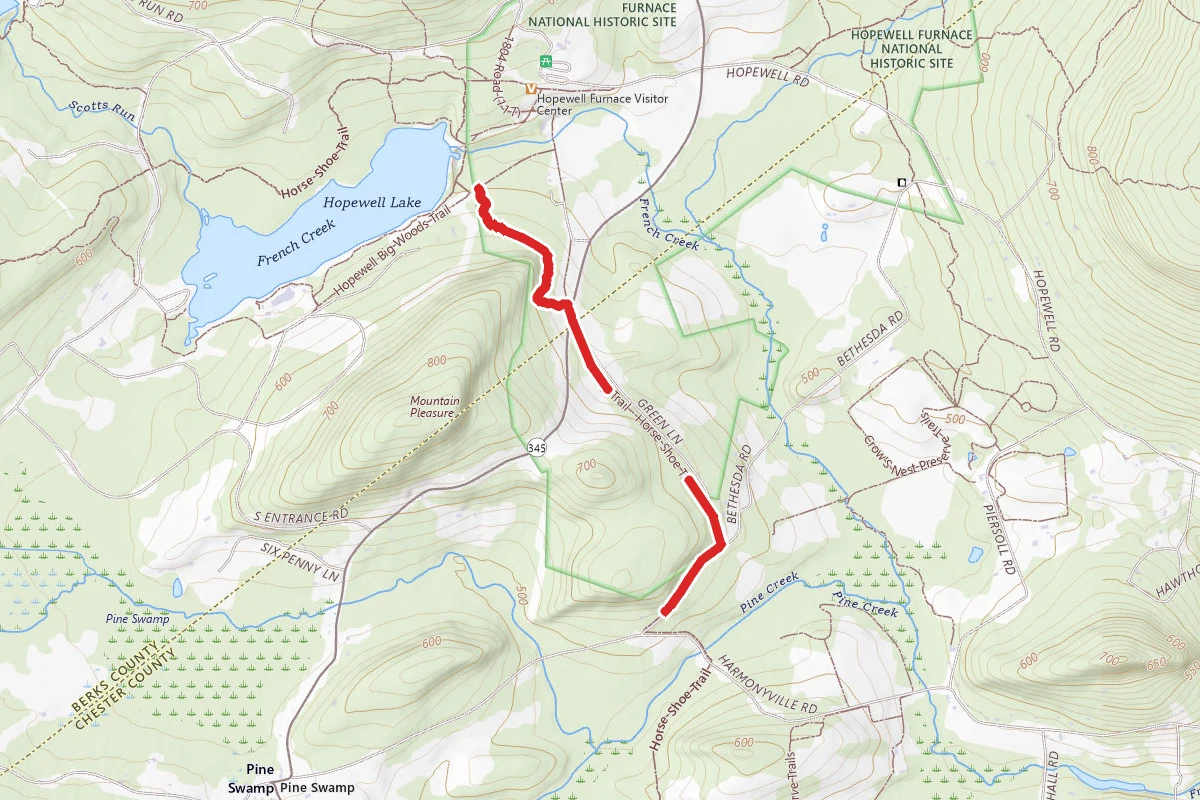 Hiking trail - Horse-Shoe Trail