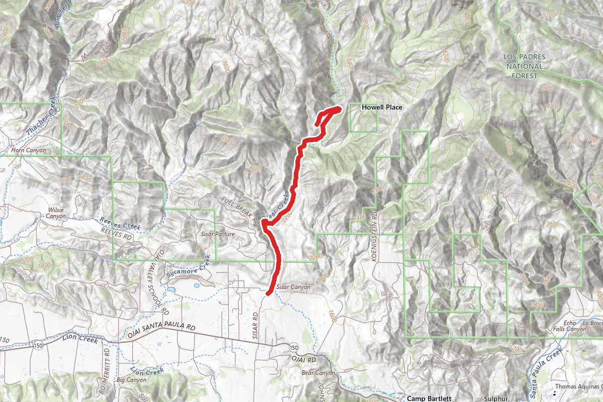 Upper Ojai - Sisar Canyon