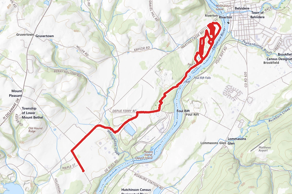 Lower Mount Bethel Township / Ppl Tekening Trail System