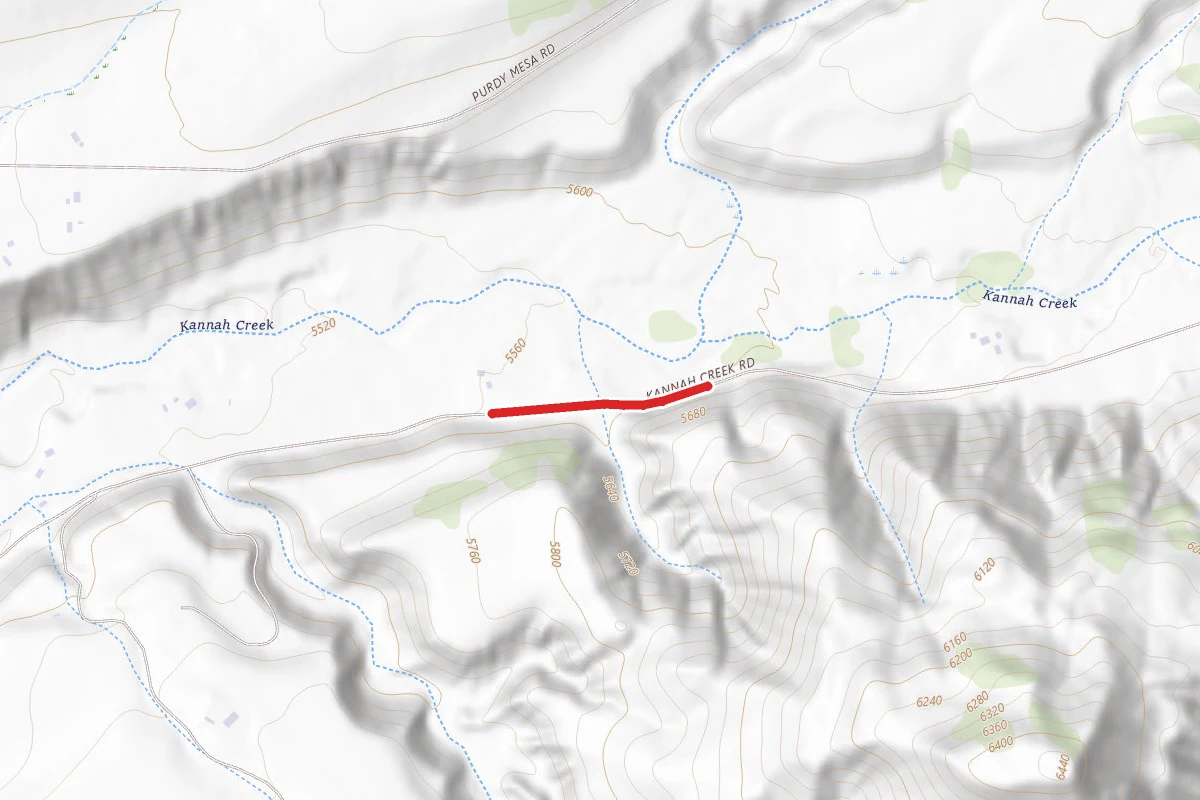 County Road Kannah Creek