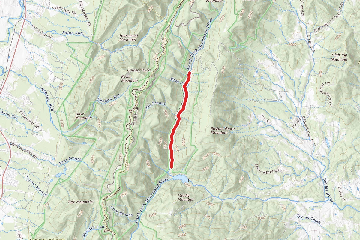 North Fork Moormans River Trail