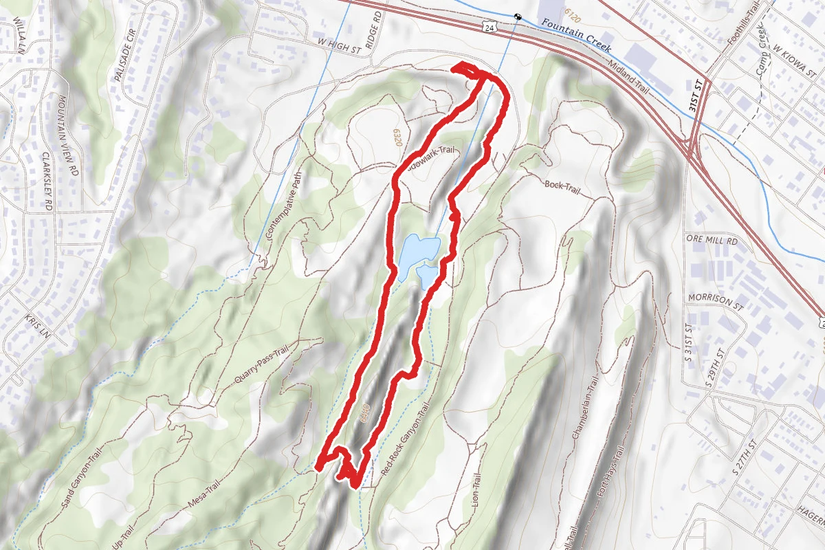 Mesa, Greenlee and Red Rock Canyon Path Loop