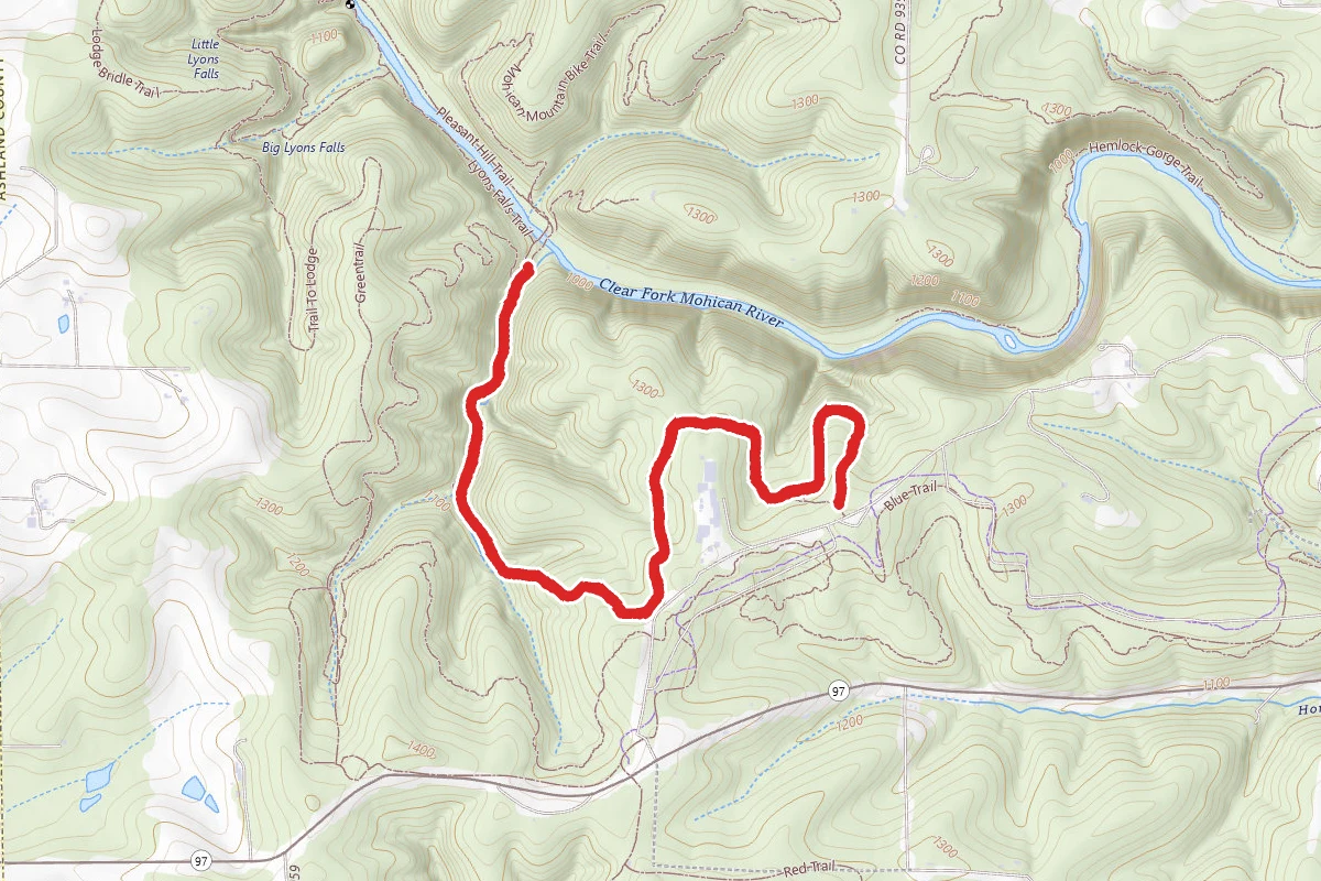 Mohican Hog Hollow Trail (Covered Bridge to Fire Tower)