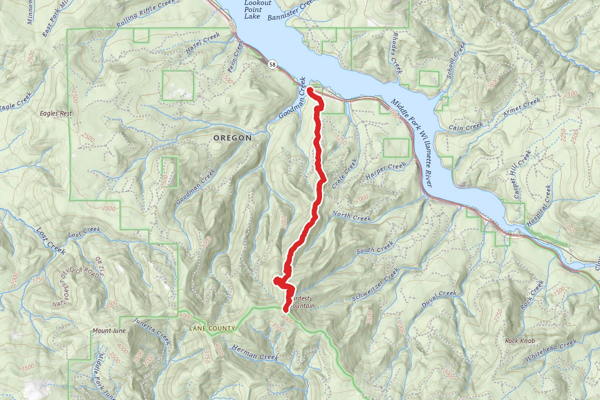 Hardesty Mountain Trail